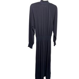 Ann Taylor NWT Smocked Maxi Dress Night Sky Blue Size Small Peasant Cottage Y2K